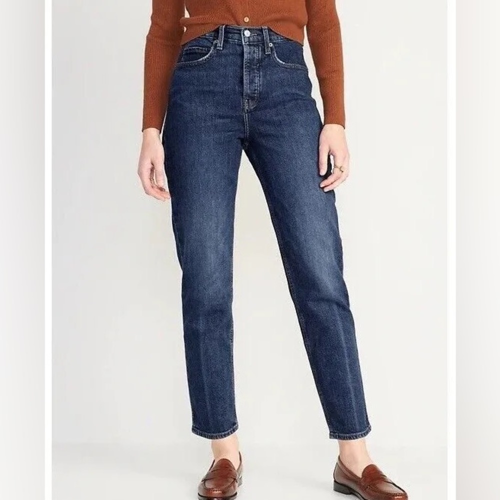 Old Navy, Extra High-Rise Sky-Hi Straight jeans, size 4